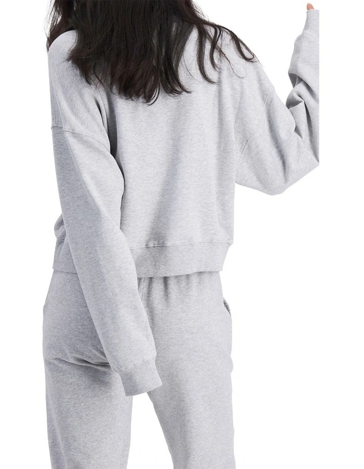 Move Half Zip Pullover in New Grey Marle image 2
