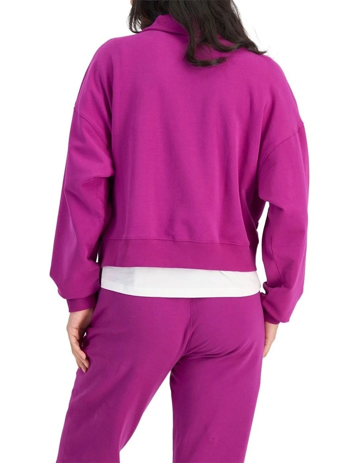 Move Half Zip Pullover Hoodie in Cosmic Purple image 2