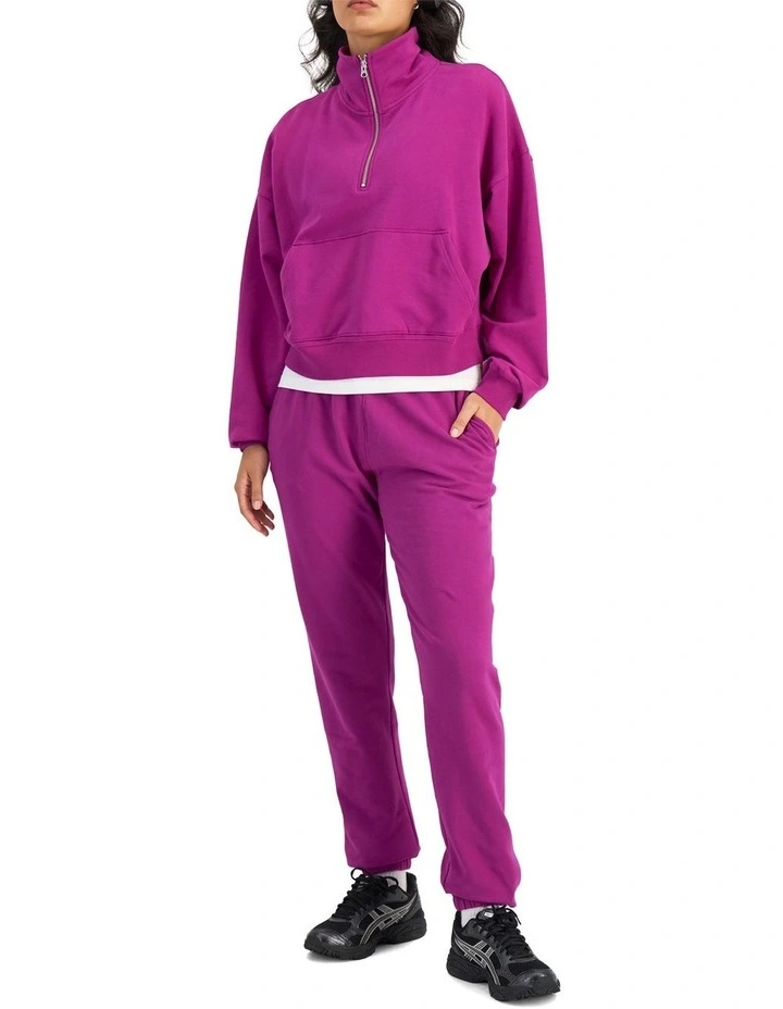 Move Half Zip Pullover Hoodie in Cosmic Purple image 4