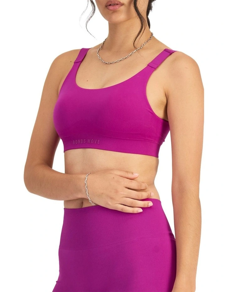 Move Seamless Bralette Bra in Cosmic Purple image 3