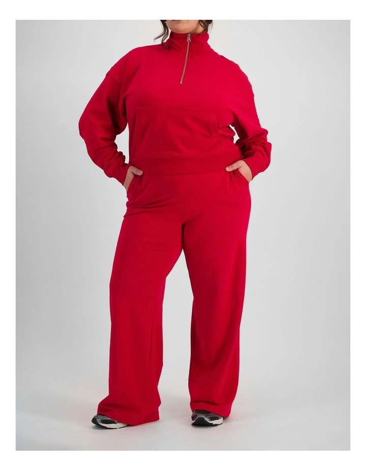 Move Half Zip Pullover in Cherry Pepper image 4