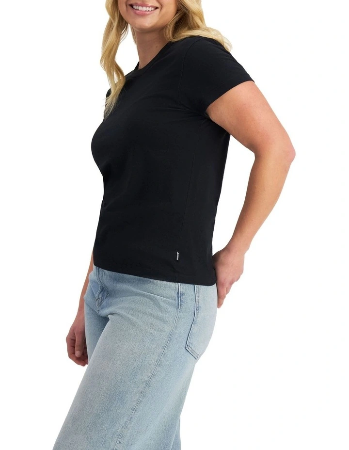 Midweight Crew Tee in Black image 3