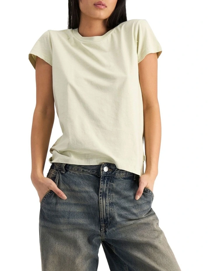 Midweight Crew Tee in Remixed Sage image 5