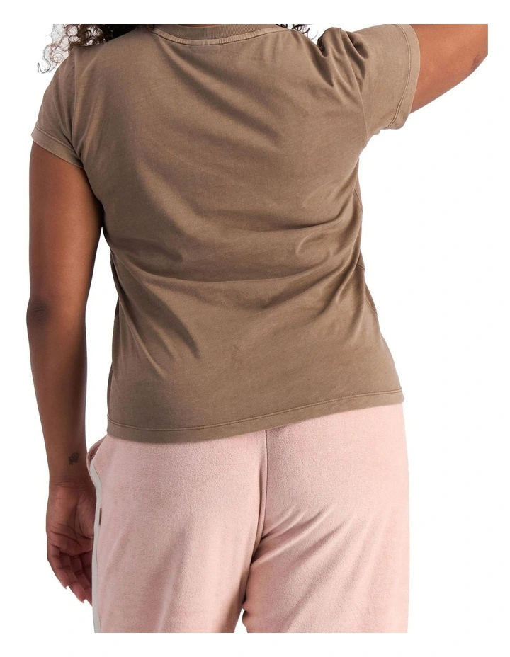 Midweight Crew Tee in Coffee Ground image 2