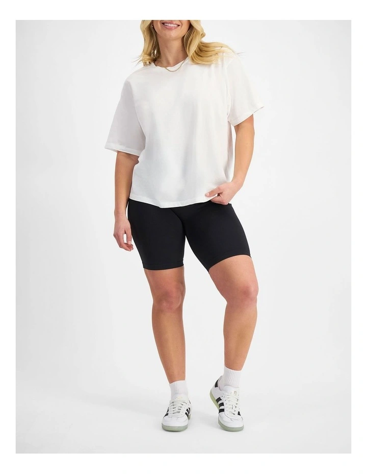 Relaxed Midweight Crew Tee in Nu White image 4
