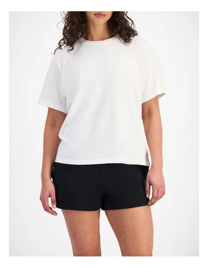 Relaxed Midweight Crew Tee in Nu White image 5