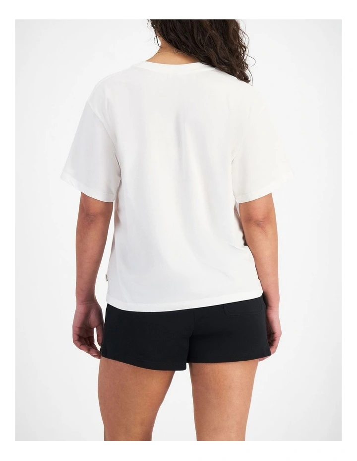 Relaxed Midweight Crew Tee in Nu White image 6