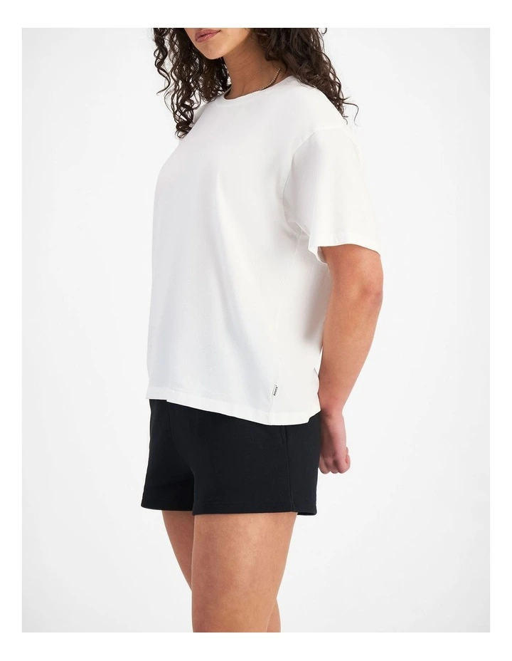 Relaxed Midweight Crew Tee in Nu White image 7