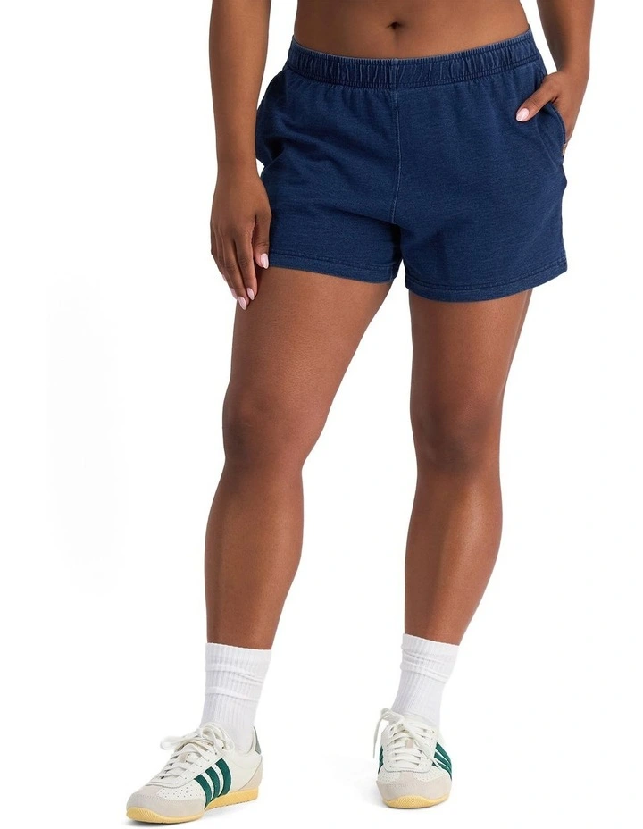 Denim Wash Short in Sea Blue Denim image 5