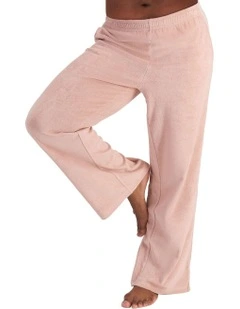 Terry Towelling Straight Leg Pant in Tender Orchid