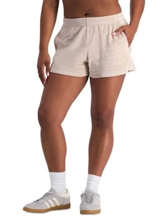 Terry Towelling Short in Pale Shroom