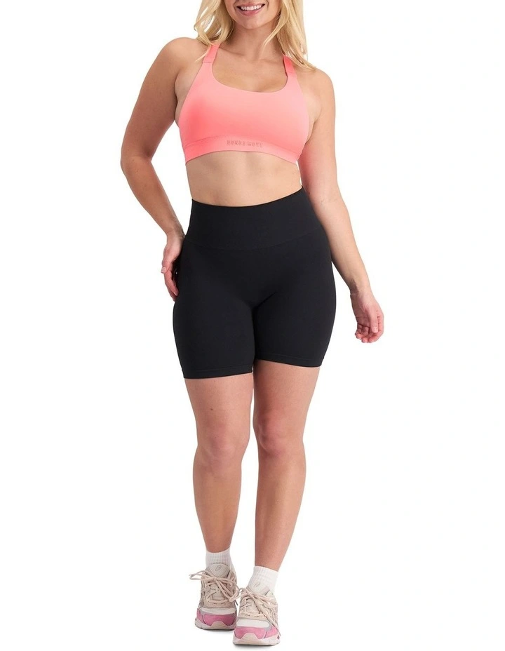 Move Seamless Midi Short in Black image 4