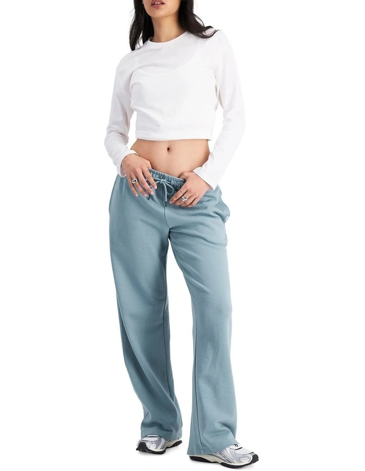 Sweats Cotton Straight Leg Trackie in Grey Beauty image 4