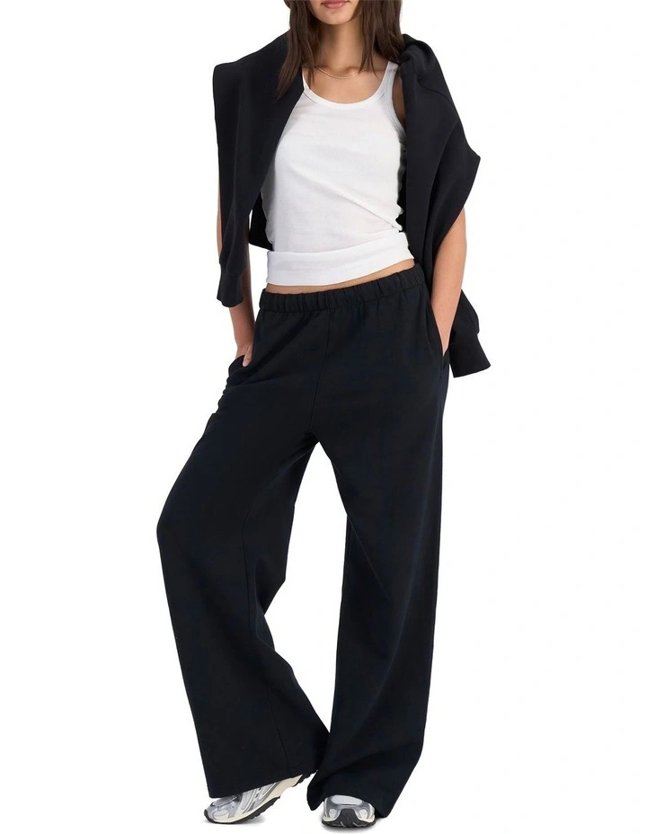 Move Sweats Straight Leg Trackie in Black image 4