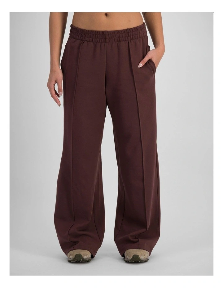 Tech Stretch Wide Leg Pant in Deepest Berry image 1