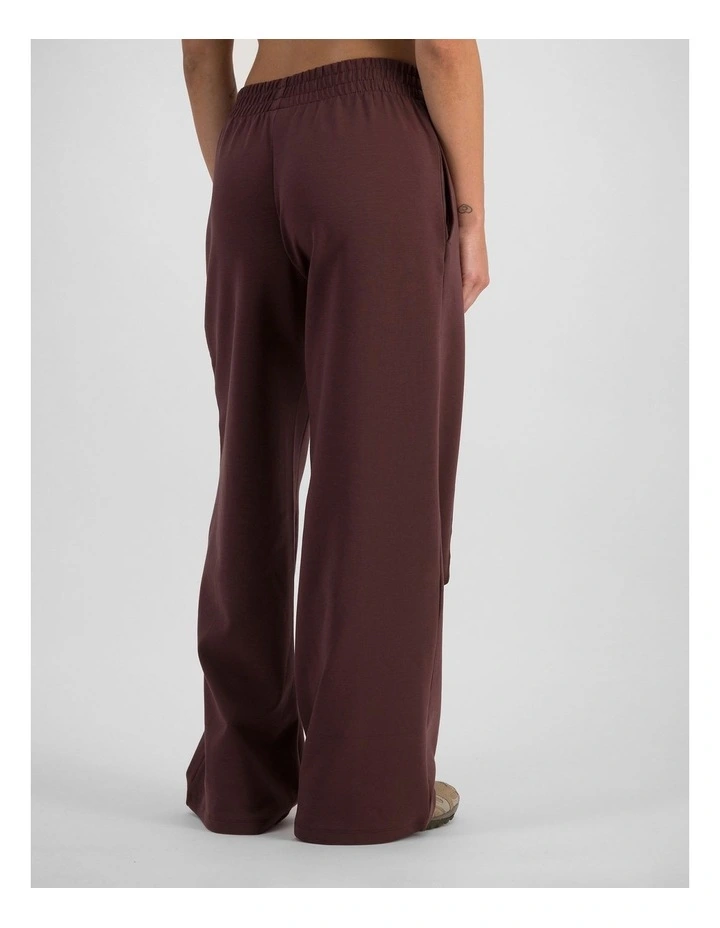 Tech Stretch Wide Leg Pant in Deepest Berry image 2