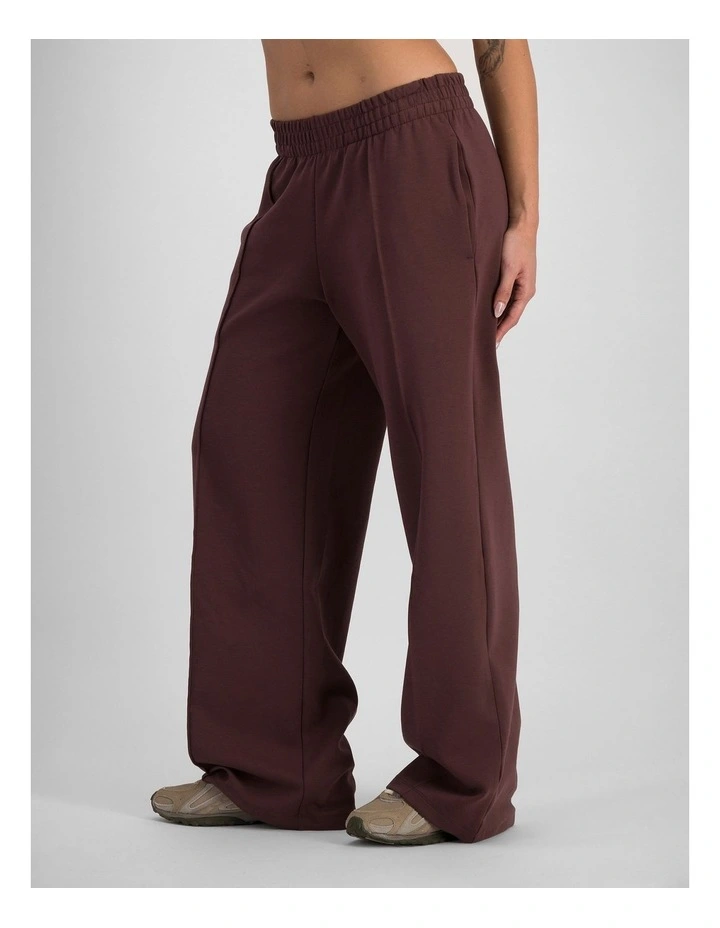 Tech Stretch Wide Leg Pant in Deepest Berry image 3