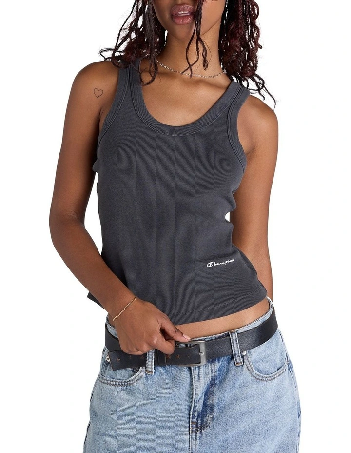 Rochester Vintage Wash Tank in Black image 1