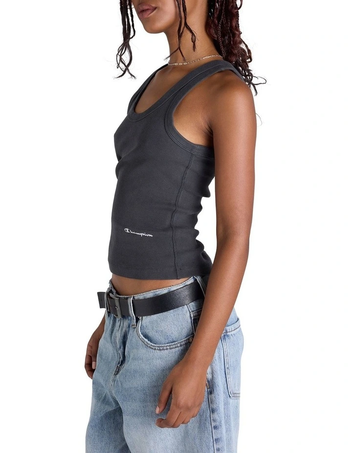 Rochester Vintage Wash Tank in Black image 3