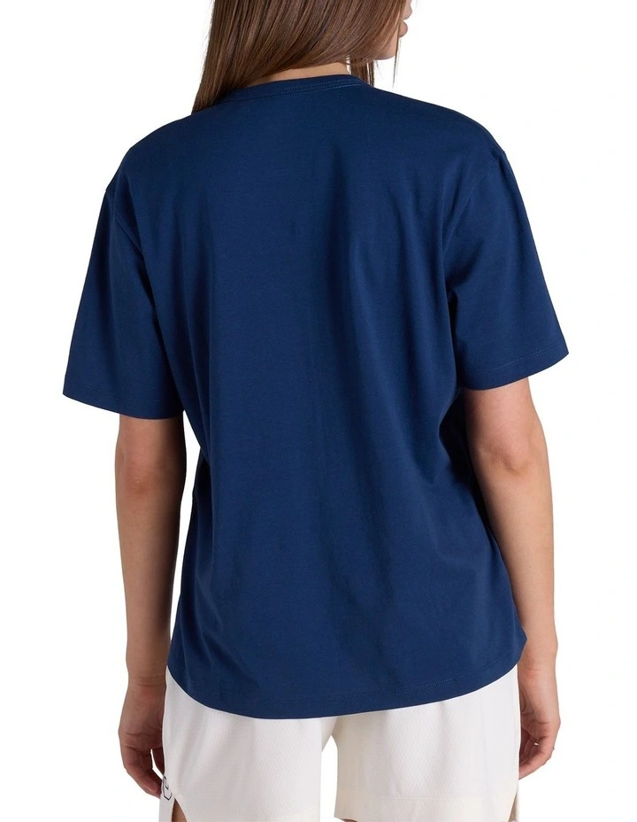 Womens State Fair Ringer Tee in Blue image 2