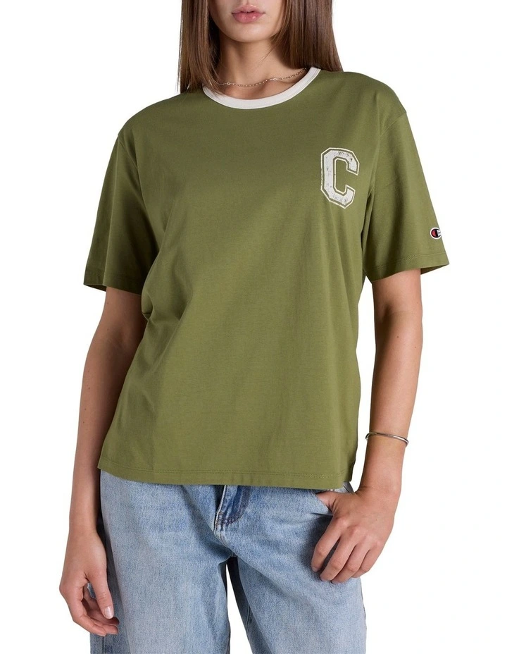Sate Fair Ringer Tee in Green image 1