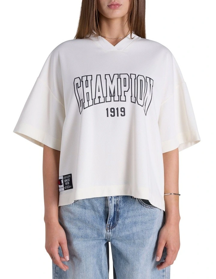 The Legacy Mesh Jersey in White image 1