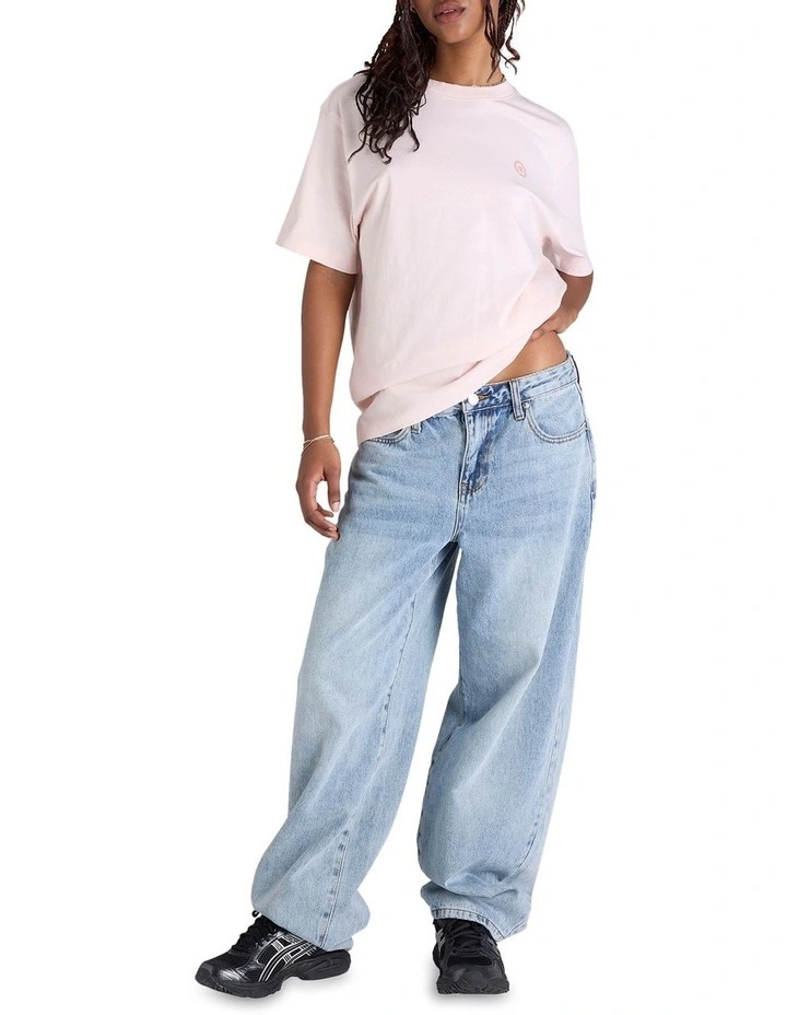Tech tee in Peach image 4