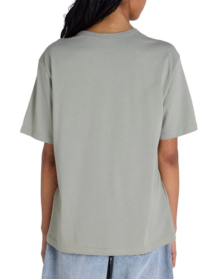 Tonal Script Tee in Grey image 2