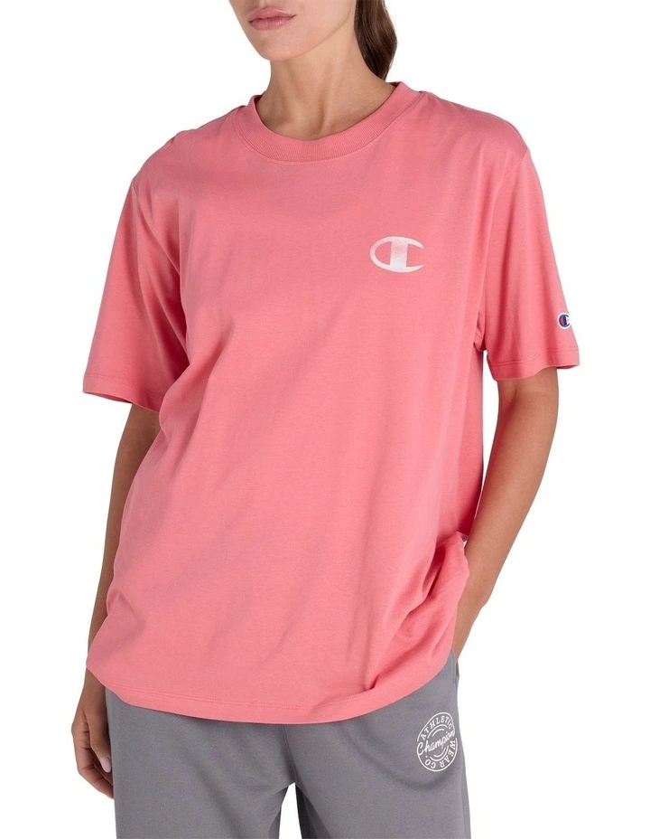 Varsity Tee in Pink image 1