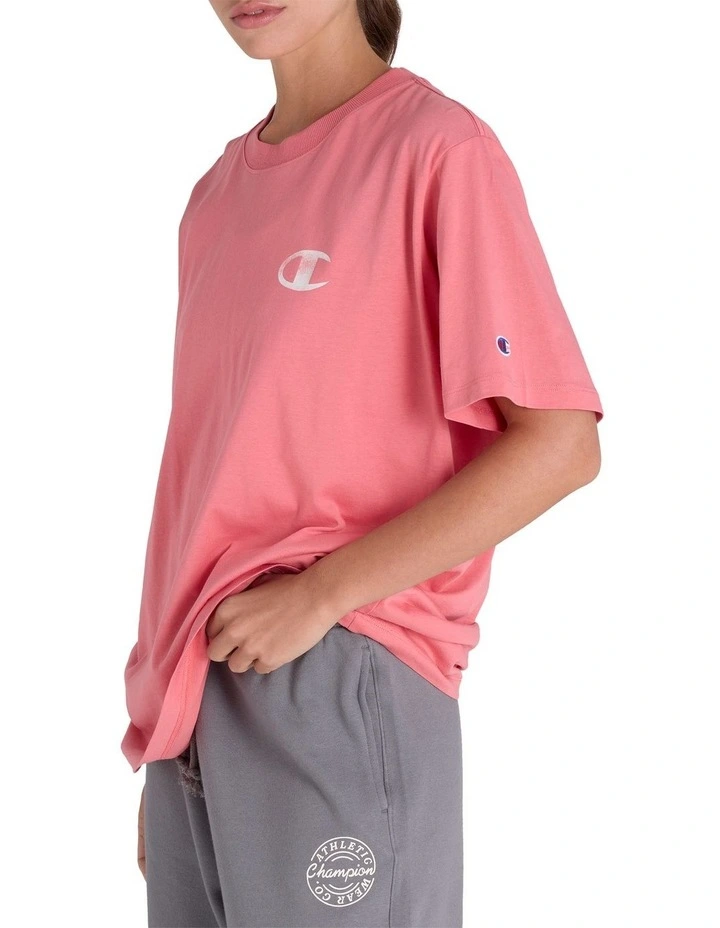 Varsity Tee in Pink image 3