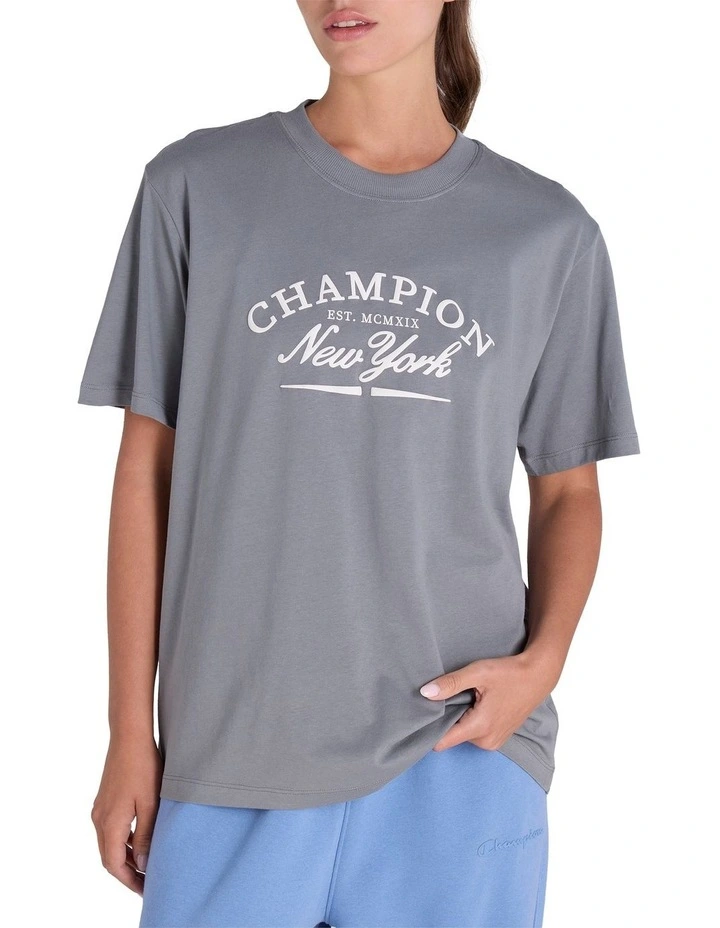 Varsity Tee in Grey image 1