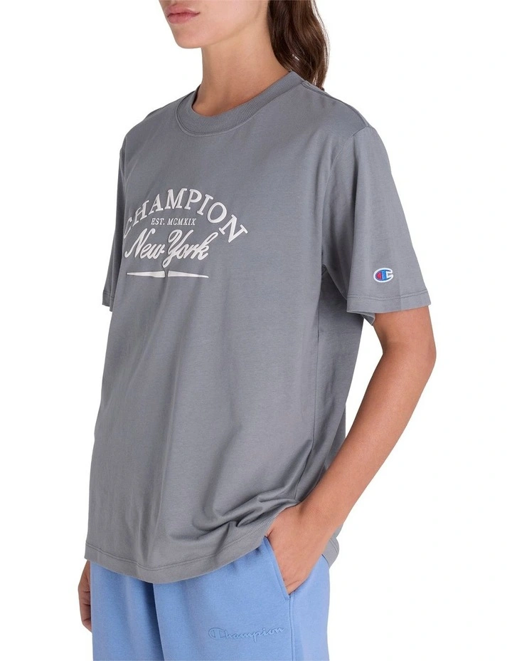 Varsity Tee in Grey image 3