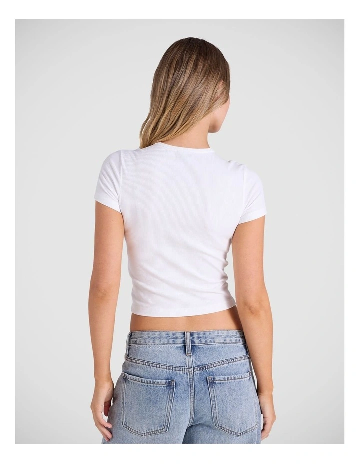 Tonal Rib Tee image 2