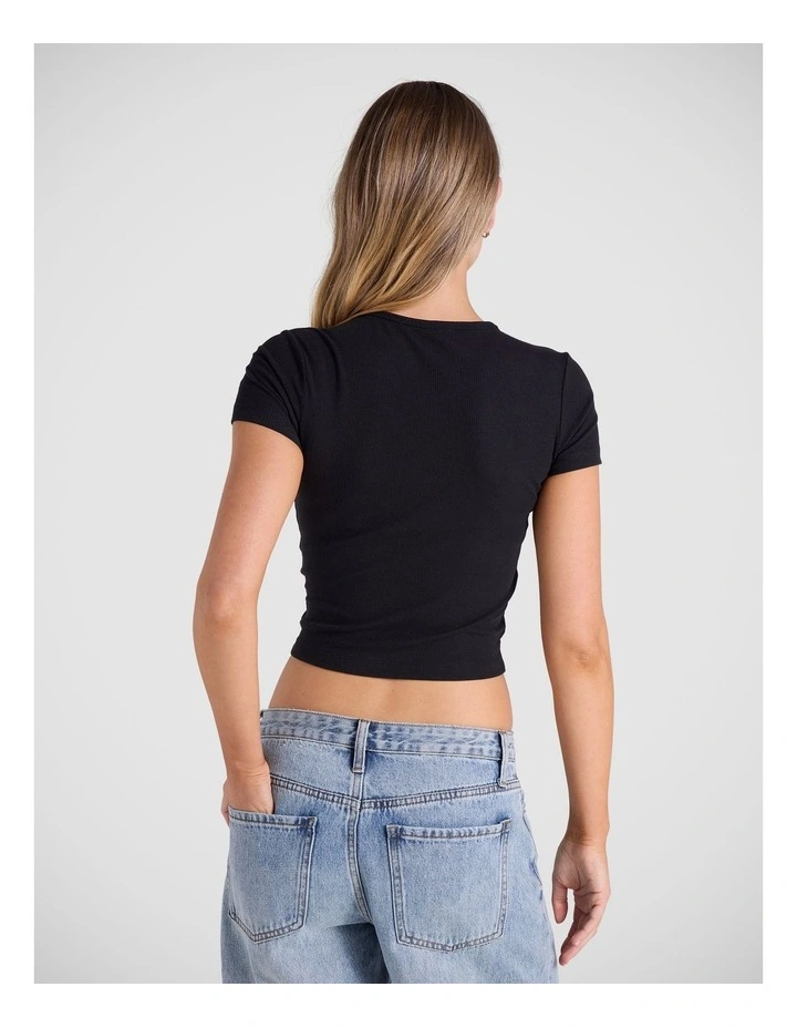 Tonal Rib Tee image 2