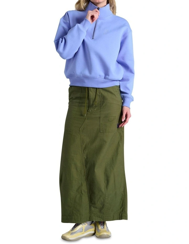Rochester Base Quarter Zip Sweater in Blue image 4