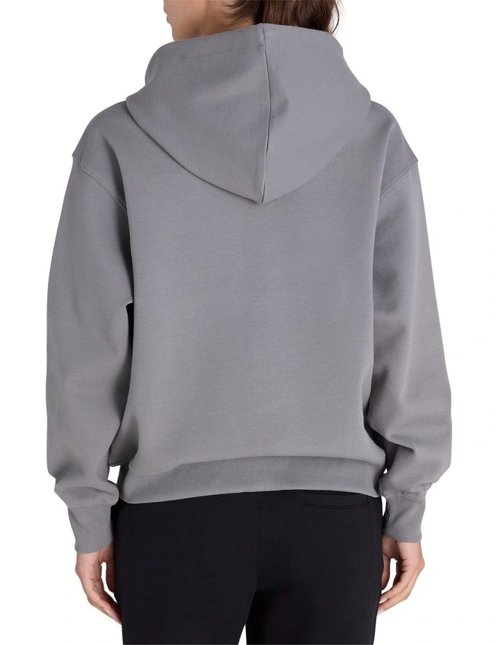 Base Zip Hoodie in Charcoal Grey image 2