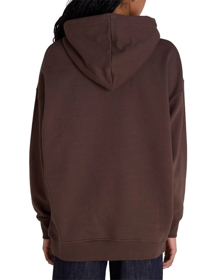 Tonal Hoodie in Brown image 2