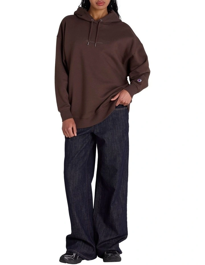 Tonal Hoodie in Brown image 4