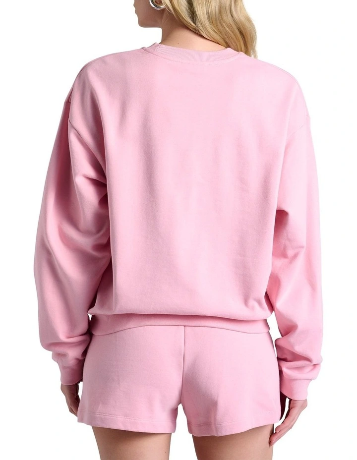 Legacy Graphic Crew in Pink image 2