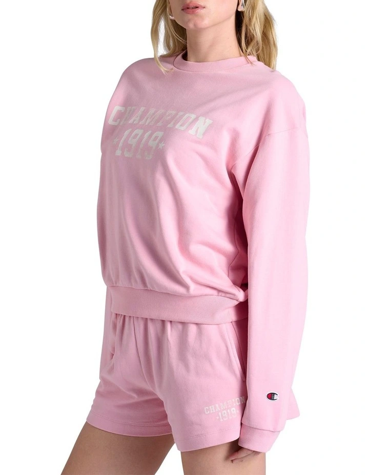 Legacy Graphic Crew in Pink image 3