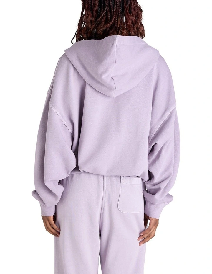 Rochester Vintage Wash Zip Hoodie in Purple image 2