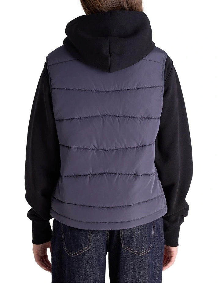 Lightweight Puffer Vest in Grey. image 2