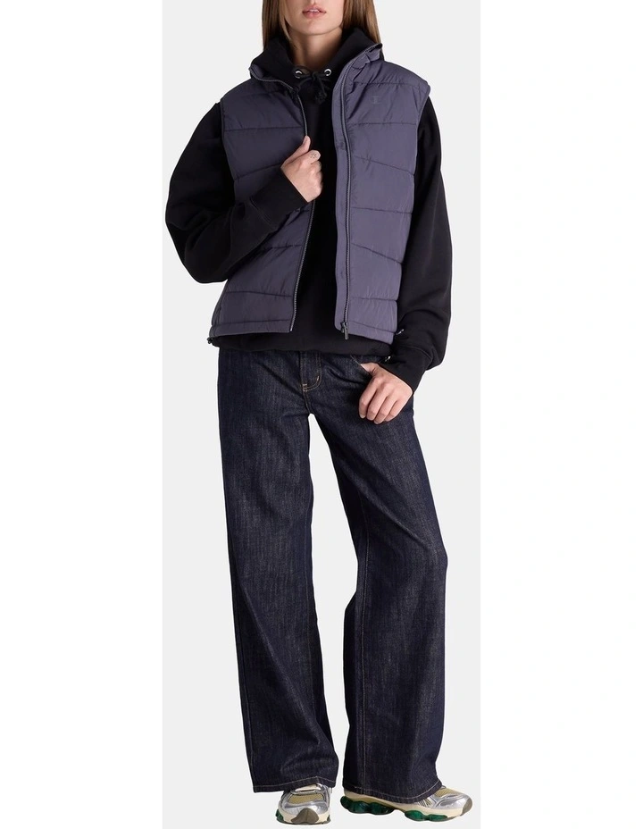 Lightweight Puffer Vest in Grey. image 4