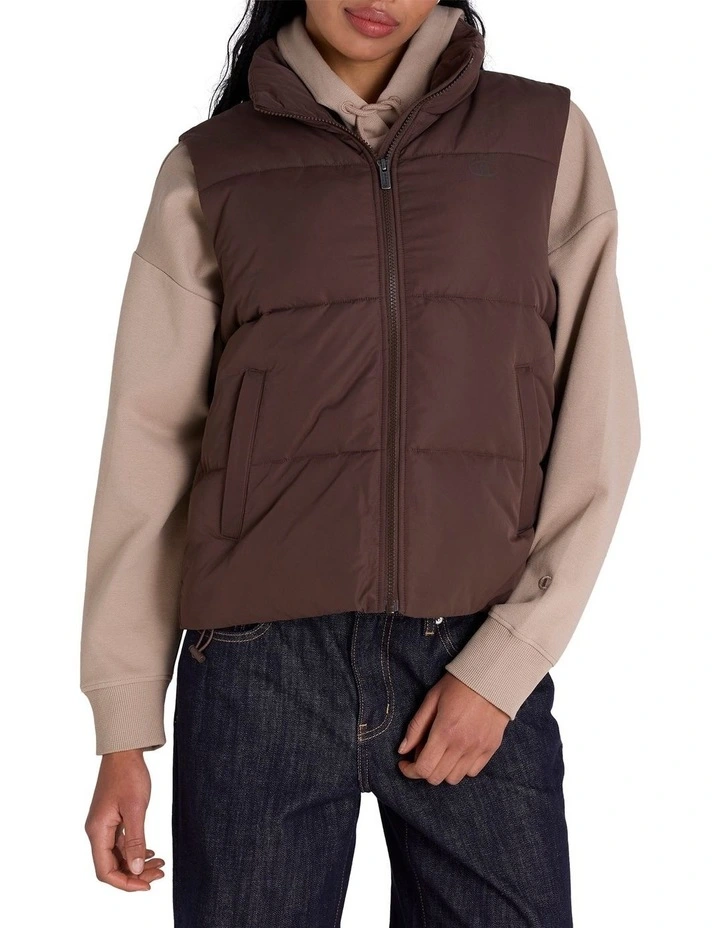 Puffer Vest in Brown image 1