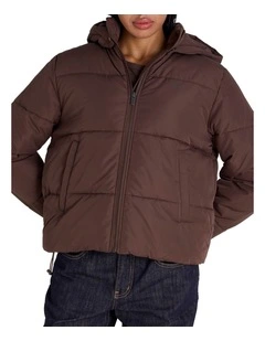 Puffer Jacket in Brown