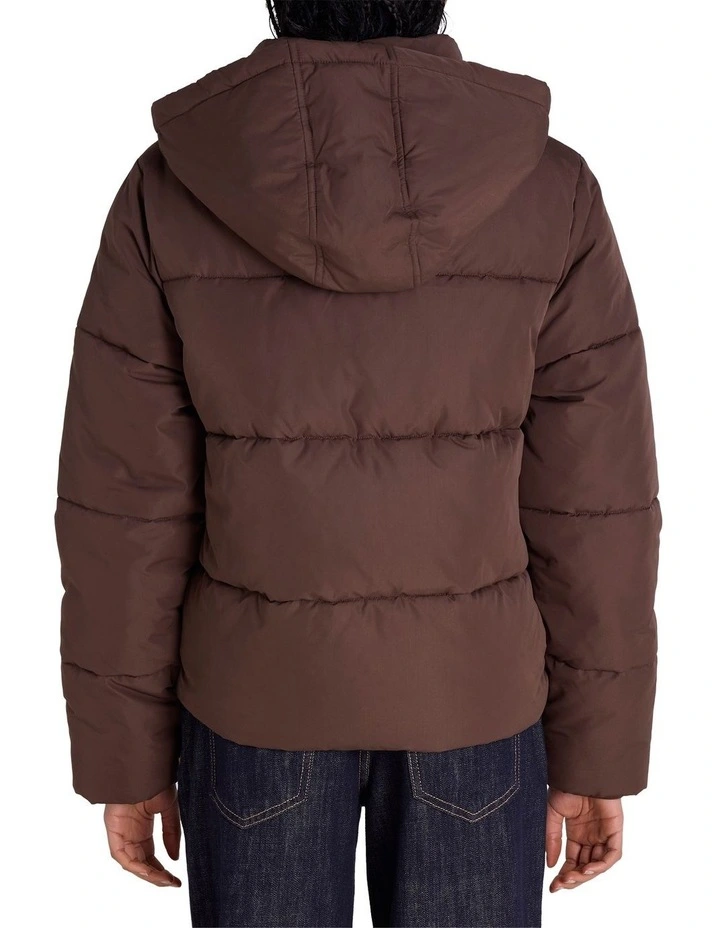 Puffer Jacket in Brown image 2