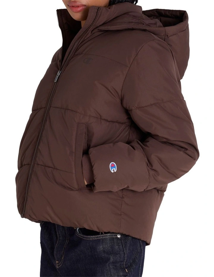 Puffer Jacket in Brown image 3