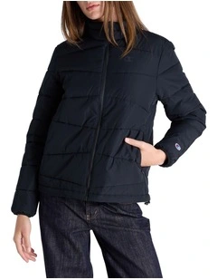 Lightweight Puffer Jacket in Black