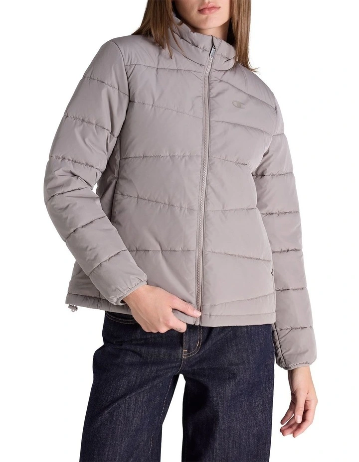 Lightweight Puffer Jacket in Grey image 1