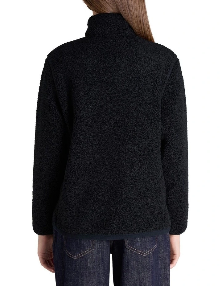 Sherpa Jacket in Black image 2